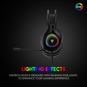 Fantech HG25 ORBIT, USB 7.1 Virtual surround sound Gaming Headset With RGB lighting