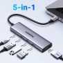 UGREEN 5-in-1 USB-C HUB Docking Station, 3x USB3.0 + 4K 60HZ HDMI + USB-C Power Delivery Port - CM511 15597