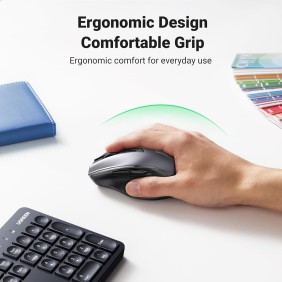 UGREEN PRO 2.4Ghz Wireless Combo, Silent Eng/Arabic Keyboard & Mouse, Comfortable Design, Premium Material  - MK006 45248