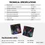 Fantech HG29 AURORA, USB 7.1 Virtual surround sound Gaming Headset With RGB lighting