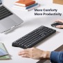 UGREEN PRO 2.4Ghz Wireless Combo, Silent Eng/Arabic Keyboard & Mouse, Comfortable Design, Premium Material  - MK006 45248