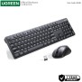 UGREEN PRO 2.4Ghz Wireless Combo, Silent Eng/Arabic Keyboard & Mouse, Comfortable Design, Premium Material  - MK006 45248