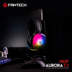 Fantech HG29 AURORA, USB 7.1 Virtual surround sound Gaming Headset With RGB lighting