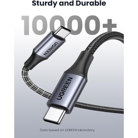 UGREEN USB-C to USB-C 240W Braided Cable & Aluminum Body, 2M - US535 90440