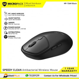 Micropack M-726W Speedy Lite Wireless Office Mouse (Black)