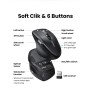 UGREEN Bluetooth Silent Wireless Mouse 5000DPI, Ergonomic Shape with side thumb Wheel, 2 Modes for Win & MacOS- M751 4792