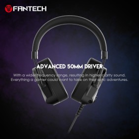 Fantech HG26 ALTO, USB 7.1 Virtual surround sound Gaming Headset With RGB lighting, Detachable Microphone & Powerful Sound