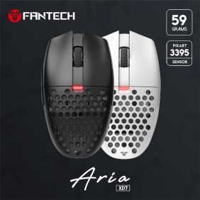 Fantech  XD7 Aria GO Mouse, 3 Mode Connection Wired, Bluettoth & Wireless, 26000DPI, Ultra light weight, Built-in Battery