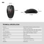 Fantech  XD7 Aria GO Mouse, 3 Mode Connection Wired, Bluettoth & Wireless, 26000DPI, Ultra light weight, Built-in Battery