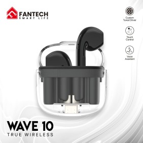 Fantech TWS Wave 10, Bluetooth, Wireless Earbuds compatible with android and iOs - TW10