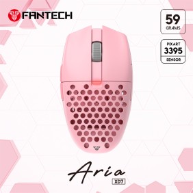 Fantech  XD7 Aria GO Mouse, 3 Mode Connection Wired, Bluetooth & Wireless, 26000DPI, Ultra light weight, Built-in Battery