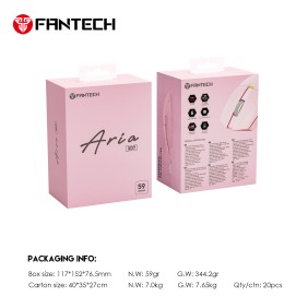 Fantech  XD7 Aria GO Mouse, 3 Mode Connection Wired, Bluetooth & Wireless, 26000DPI, Ultra light weight, Built-in Battery