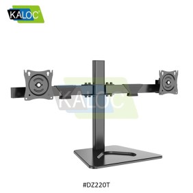 KALOC DZ220T Adjustable Horizontal Dual Monitor Arm, for Screens 17 to 27 Inches