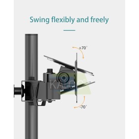 KALOC DZ220T Adjustable Horizontal Dual Monitor Arm, for Screens 17 to 27 Inches