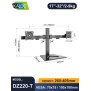 KALOC DZ220T Adjustable Horizontal Dual Monitor Arm, for Screens 17 to 27 Inches