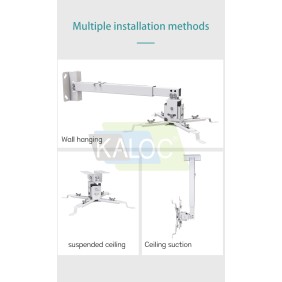 KALOC/ZENO PDS08-65W Wall and Ceiling Projector Arm Bracker