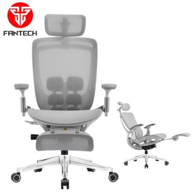 FANTECH OC2 Advanced Ergonomic Mesh Chair with Customizable Comfort Gray