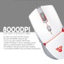 Fantech VX7 CRYPTO, Advanced Sensor 8000DPI, RGB Lighting, Wired Gaming Mouse (White)