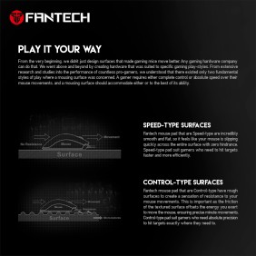 Fantech MP452 VIGIL, Gaming and Office Mousepad, Large Size: 45cmx40cmx0.4cm