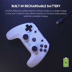 Fantech WGP12 Revolver II: Wireless 2.4GHz Gaming Controller with Buit-In Rechargeable Lithium-ion  Battery