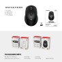 FANTECH W191S GO: Dual Mode Bluetooth & Wireless Mouse, Silent Click, Can connect to 2 devices simultaneously