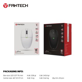 Fantech XD7E ARIA E Dual Mode Wired & Wireless Gaming Mouse with Built-in Battery