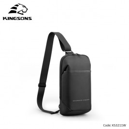 KINGSONS Multifunctional Chest Bag KS3211W Dark Gray...