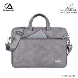 CANVASARTISAN Business Laptop Bag L11-C22  Gray, High...
