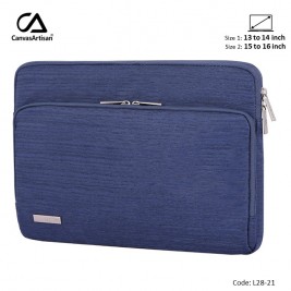CANVASARTISAN Business Laptop Sleeve L28-21 Blue, Durable...