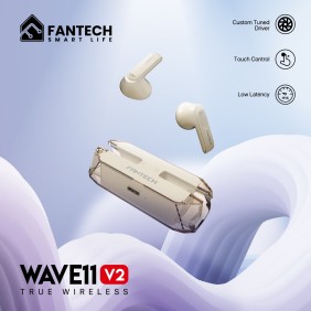 Fantech TWS Wave 11, Bluetooth, Wireless Earbuds compatible with android and iOs - TW11V2