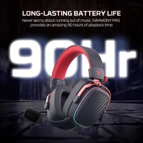 FANTECH WHG02 PRO Harmony: Tri Mode Bluetooth, Wired, USB Wireless Headset, up to 90 Hours Playback