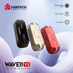 Fantech TWS Wave 11, Bluetooth, Wireless Earbuds compatible with android and iOs - TW11V2