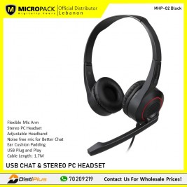 Micropack MHP-02 Chat & Stereo USB Computer Headset