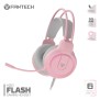 Fantech HQ53 FLASH Gaming Headset with LED Red Illumination and Crystal Clear Audio (Pink)