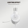 Fantech HQ53 FLASH Gaming Headset with LED Red Illumination and Crystal Clear Audio (White)