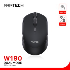 FANTECH W190 Office Mouse, Dual Mode Bluetooth & Wireless, Silent Click