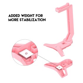 Fantech AC304 Tower II: Headset Stand for Organized Gaming Setup (Pink)