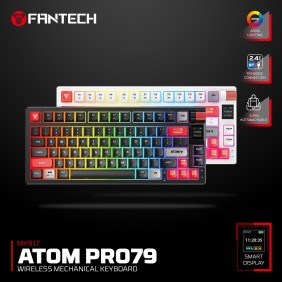 FANTECH MK917 ATOM PRO79, 3 Modes: Bluetooth, Wireless & Wired, Built-in Battery, Mechanical Gaming Keyboard