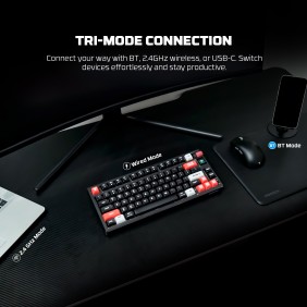 FANTECH MK917 ATOM PRO79, 3 Modes: Bluetooth, Wireless & Wired, Built-in Battery, Mechanical Gaming Keyboard