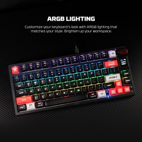 FANTECH MK917 ATOM PRO79, 3 Modes: Bluetooth, Wireless & Wired, Built-in Battery, Mechanical Gaming Keyboard