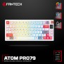 FANTECH MK917 ATOM PRO79, 3 Modes: Bluetooth, Wireless & Wired, Built-in Battery, Mechanical Gaming Keyboard