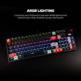 FANTECH MK918 ATOM PRO97, 3 Modes: Bluetooth, Wireless & Wired, Built-in Battery, Mechanical Gaming Keyboard