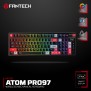 FANTECH MK918 ATOM PRO97, 3 Modes: Bluetooth, Wireless & Wired, Built-in Battery, Mechanical Gaming Keyboard