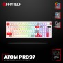 FANTECH MK918 ATOM PRO97, 3 Modes: Bluetooth, Wireless & Wired, Built-in Battery, Mechanical Gaming Keyboard