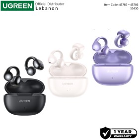 UGREEN HiTune S3 Open Wearable Ear Clip True Wireless Earbuds with Environmental Noise Cancellation - WS209 45785 45786 55430