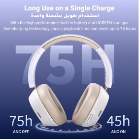 UGREEN HiTune MAX5C Hybrid Active Noise Cancelling Wireless Bluetooth Headphones - HP203 35758 35757