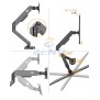 KALOC/ZENO NB232 Adjustable Single Arm for Laptops up to 17.3 Inches