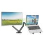 Kaloc DS200H2 Adjustable Dual Monitor Arm, Gas Spring Technology, Fits Screens 17 to 30 Inches and Laptops up to 17.3inch