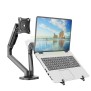 Kaloc DS200H2 Adjustable Dual Monitor Arm, Gas Spring Technology, Fits Screens 17 to 30 Inches and Laptops up to 17.3inch