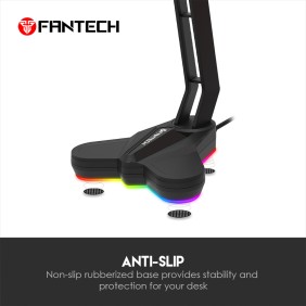 Fantech AC3001S RGB Tower: Headset Stand for Organized Gaming Setup Red